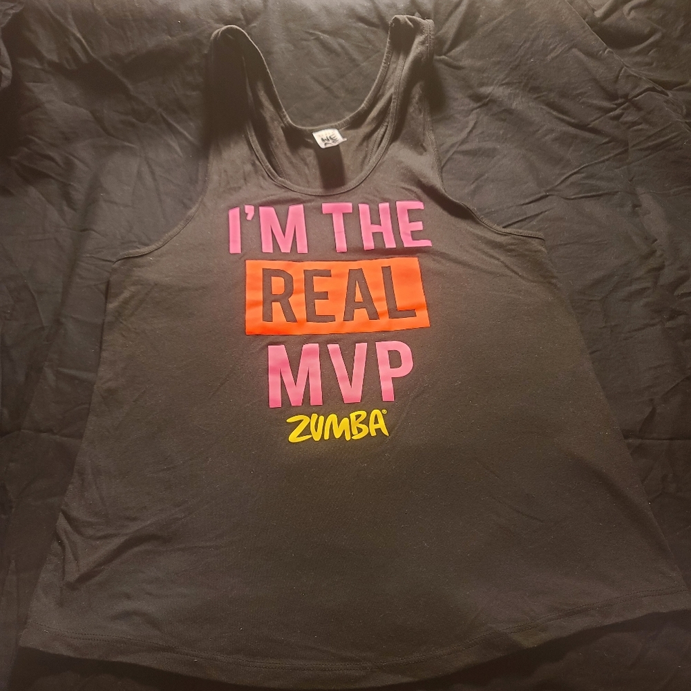 Black Zumba racerback tank